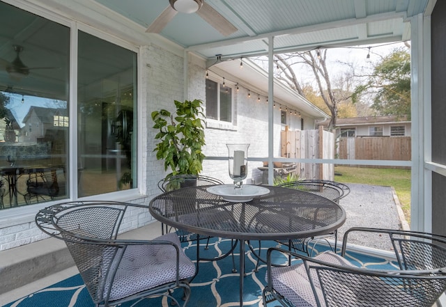 2137 Barbour Dr, Charleston, SC 29414 - sunroom / solarium with ceiling fan