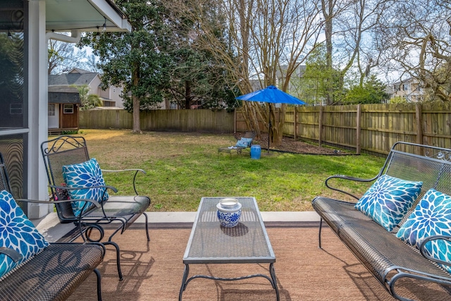 2137 Barbour Dr, Charleston, SC 29414 - view of patio / terrace with a fenced backyard