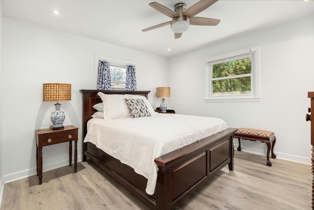 2137 Barbour Dr, Charleston, SC 29414 - bedroom featuring recessed lighting, light wood-type flooring, and baseboards