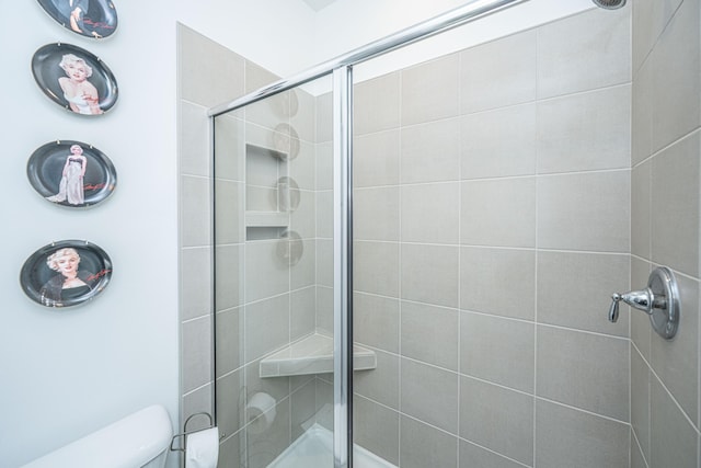 1242 Allusion Ln Unit 206, Mount Pleasant, SC 29466 - bathroom featuring a shower with door and toilet