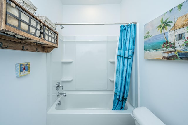 1242 Allusion Ln Unit 206, Mount Pleasant, SC 29466 - bathroom featuring shower / tub combo with curtain and toilet