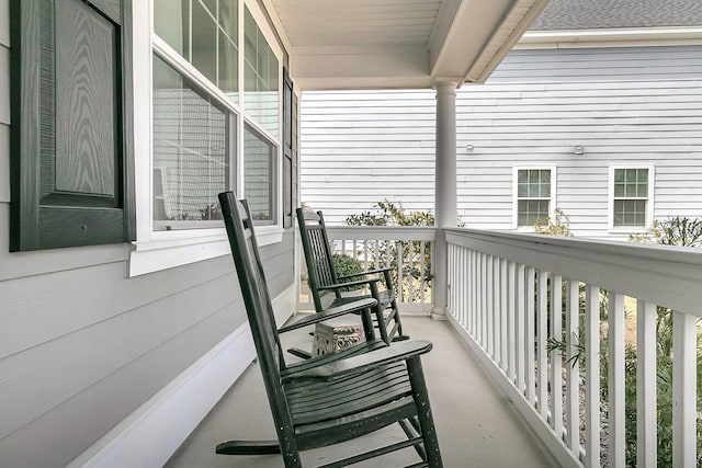 view of balcony