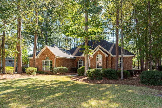 view of front property with a front yard