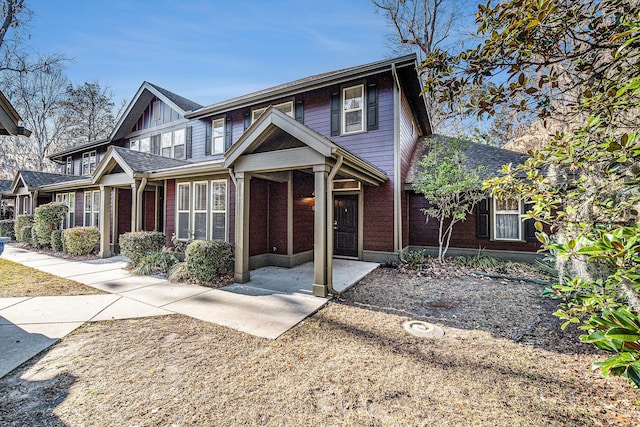 view of front of property with brick siding