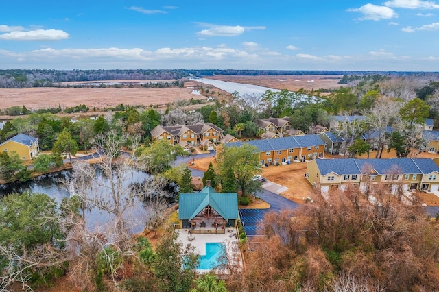 birds eye view of property featuring a residential view