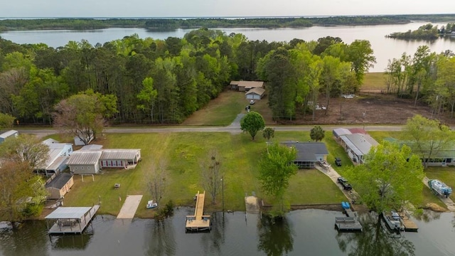 1188 Blackberry Bush Rd, Summerton, SC 29148 - drone / aerial view featuring a water view