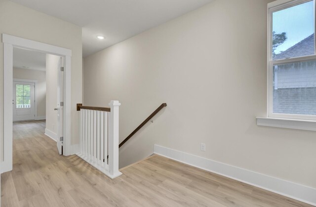 3029 Robeson Trce, Johns Island, SC 29455 - stairs featuring baseboards, wood finished floors, and recessed lighting