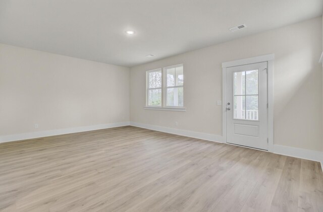 3029 Robeson Trce, Johns Island, SC 29455 - foyer entrance featuring light wood-type flooring, baseboards, and recessed lighting
