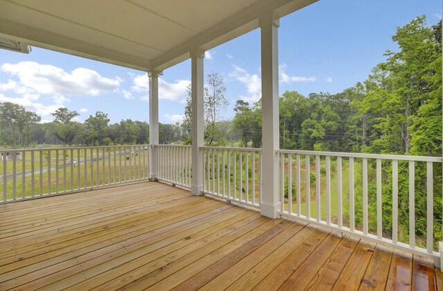 3029 Robeson Trce, Johns Island, SC 29455 - wooden deck with a view of trees