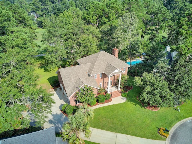 birds eye view of property