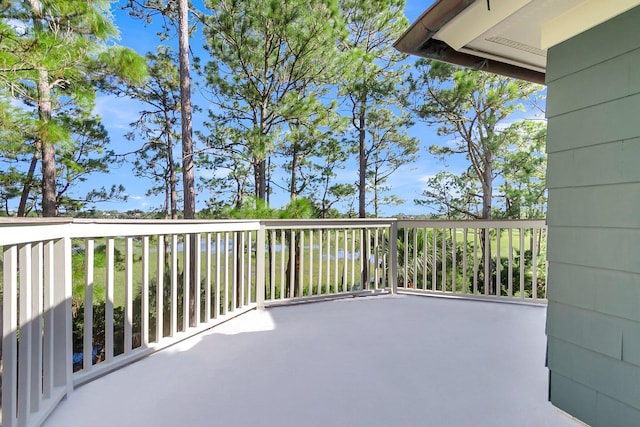 view of patio / terrace with a balcony