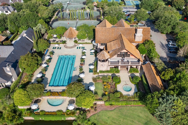 birds eye view of property