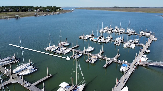 2 Mcdonough Rd Unit B-11, Folly Beach, SC 29439 - water view featuring numerous boat docks and a dock