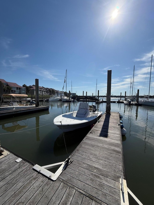 2 Mcdonough Rd Unit B-11, Folly Beach, SC 29439 - dock featuring a water view