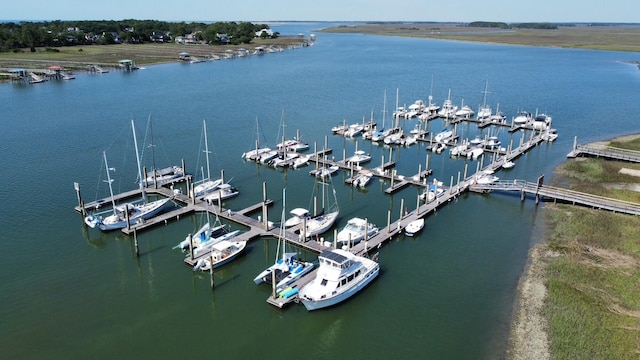 2 Mcdonough Rd Unit B-11, Folly Beach, SC 29439 - drone / aerial view of a large body of water and a marina