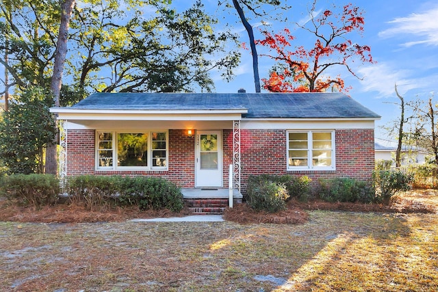 view of front of home with a porch