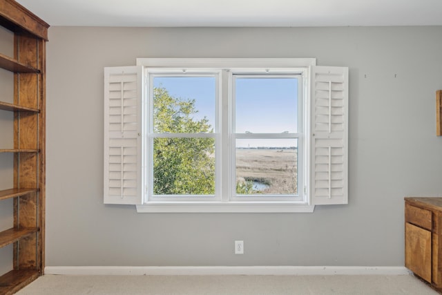 interior space with baseboards