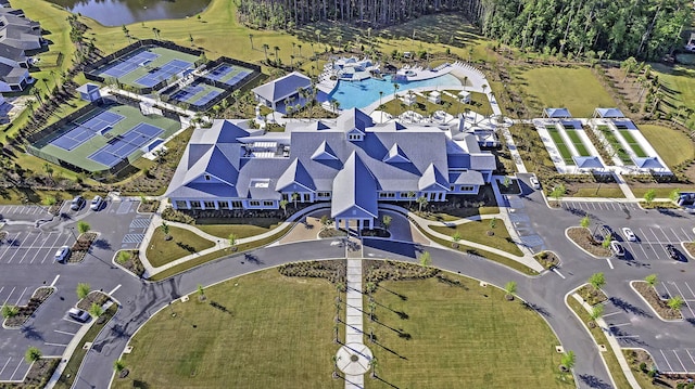 birds eye view of property