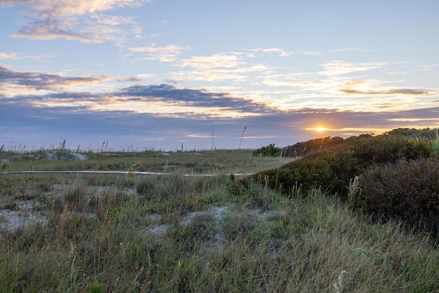 exterior space with a rural view