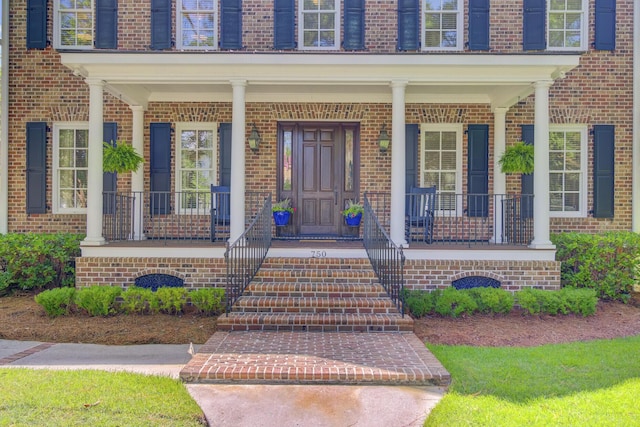 750 Navigators Run, Mount Pleasant, SC 29464 - property entrance with brick siding and covered porch