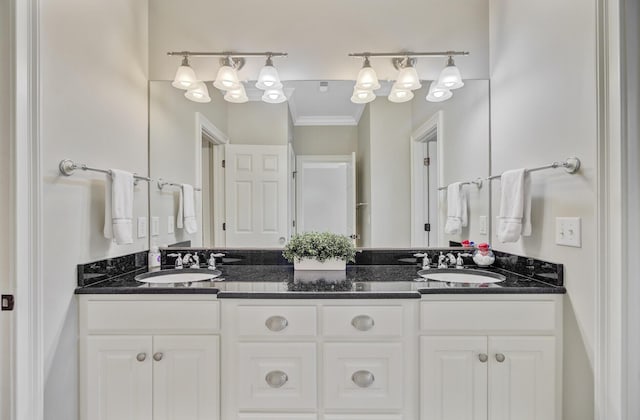 750 Navigators Run, Mount Pleasant, SC 29464 - bathroom featuring double vanity and ornamental molding