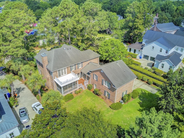 750 Navigators Run, Mount Pleasant, SC 29464 - aerial perspective of suburban area featuring a heavily wooded area