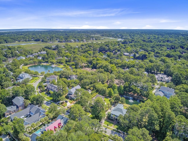 750 Navigators Run, Mount Pleasant, SC 29464 - aerial overview of property's location featuring a nearby body of water and a forest