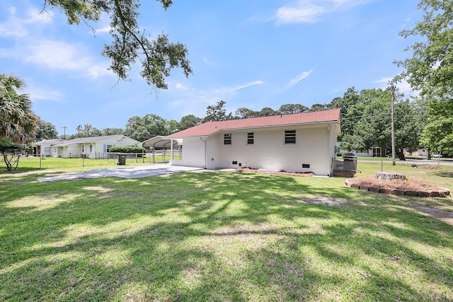 209 Pineview Dr, Goose Creek, SC 29445 - rear view of property with a carport and crawl space