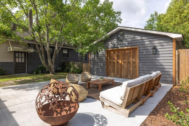 5065 Durant Ave, North Charleston, SC 29405 - view of patio / terrace featuring an outdoor living space