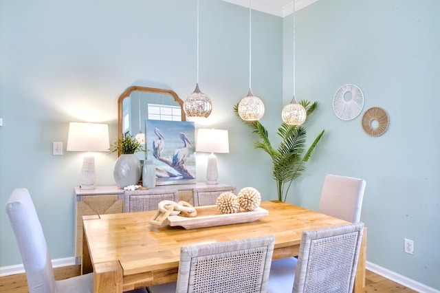 6159 Fieldstone Cir, Charleston, SC 29414 - dining room with baseboards and wood finished floors