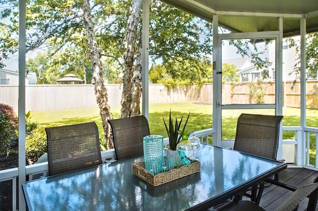 6159 Fieldstone Cir, Charleston, SC 29414 - sunroom / solarium featuring outdoor dining space