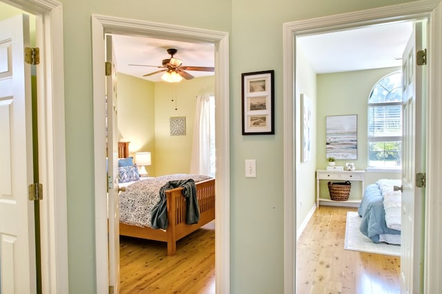 6159 Fieldstone Cir, Charleston, SC 29414 - hall with wood finished floors and baseboards