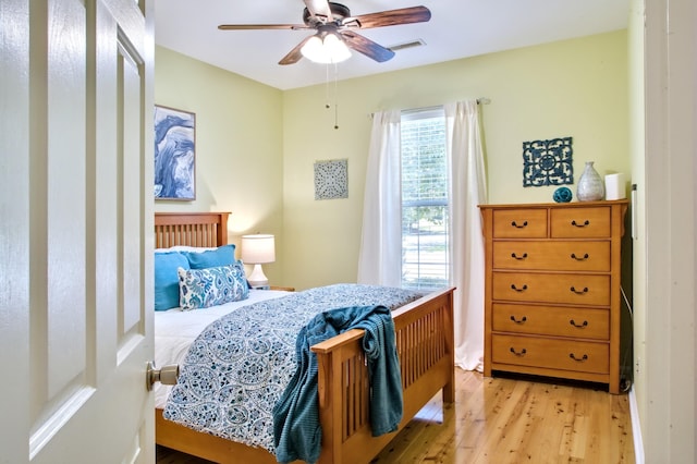 6159 Fieldstone Cir, Charleston, SC 29414 - bedroom with light wood-type flooring and ceiling fan