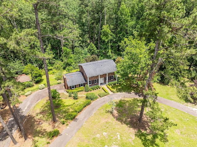 1019 Pinon Rd, North Augusta, SC 29841 - view from above of property with a heavily wooded area