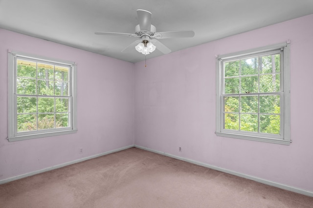 1019 Pinon Rd, North Augusta, SC 29841 - empty room featuring light carpet and ceiling fan
