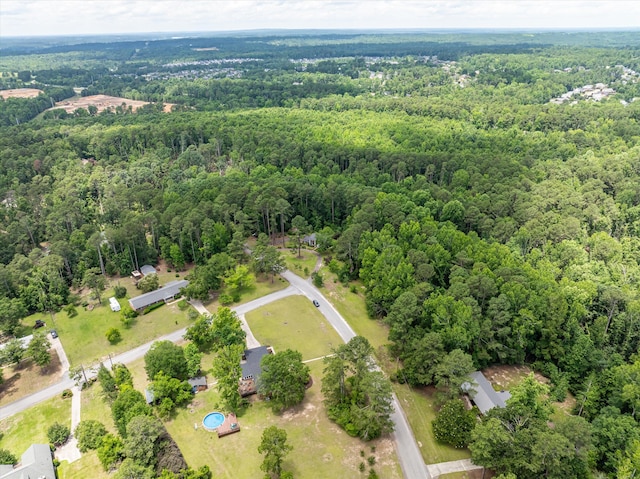 1019 Pinon Rd, North Augusta, SC 29841 - aerial view of property and surrounding area with a heavily wooded area