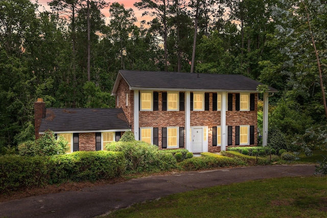 1019 Pinon Rd, North Augusta, SC 29841 - view of front facade featuring brick siding and a chimney