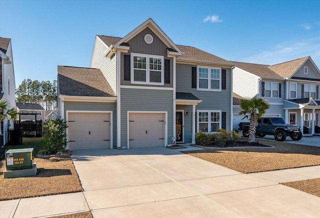 view of front of house featuring a garage