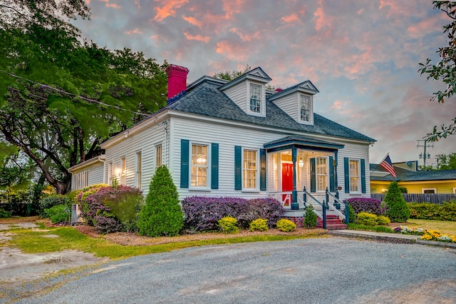 view of cape cod-style house