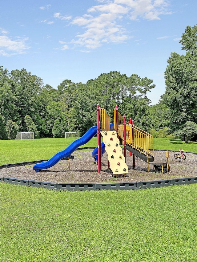 view of jungle gym