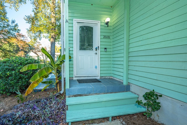 view of entrance to property