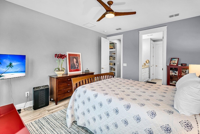 554 Tidewater Chase Ln, Summerville, SC 29486 - bedroom featuring light wood-style flooring and ceiling fan