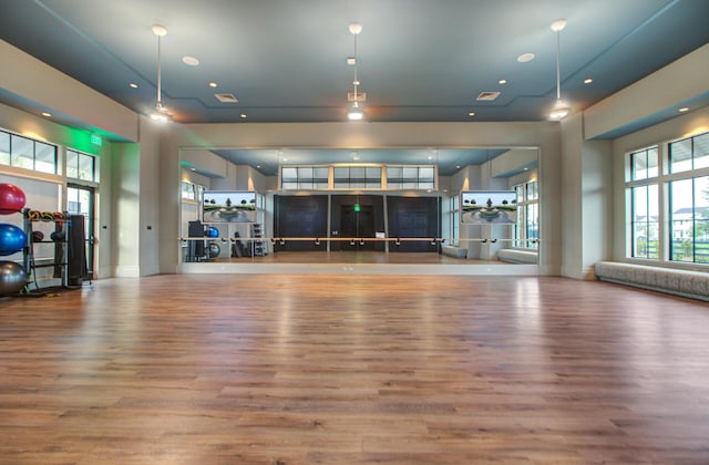 804 Buckler St, Summerville, SC 29486 - workout room with wood finished floors