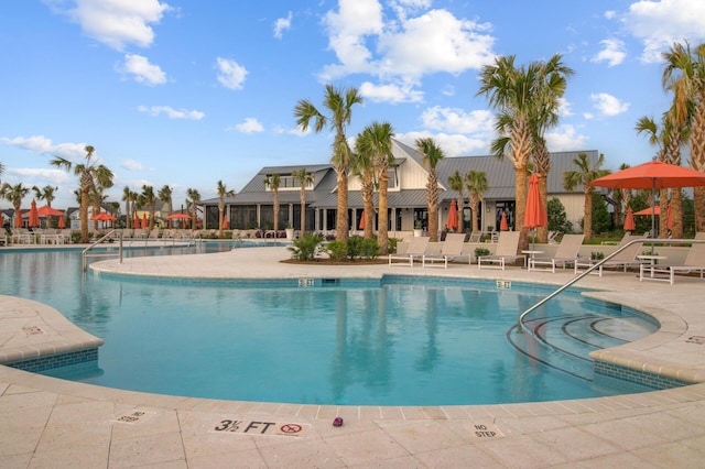 804 Buckler St, Summerville, SC 29486 - community pool featuring a patio