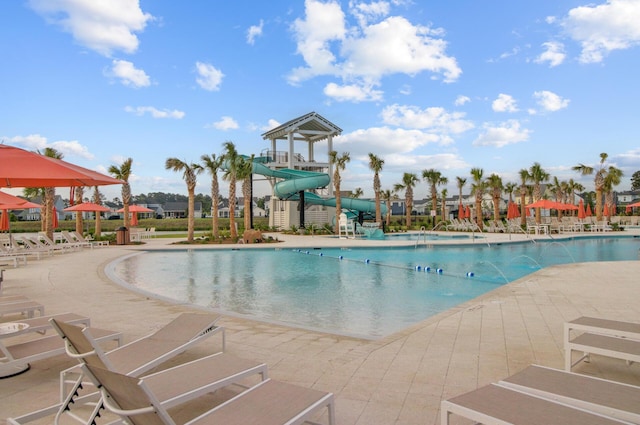 804 Buckler St, Summerville, SC 29486 - community pool featuring a water slide and a patio