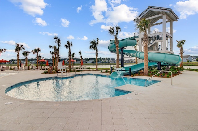 804 Buckler St, Summerville, SC 29486 - community pool with a water slide and a patio