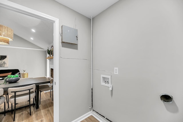 1393 Secessionville Rd, Charleston, SC 29412 - laundry room with light wood-type flooring