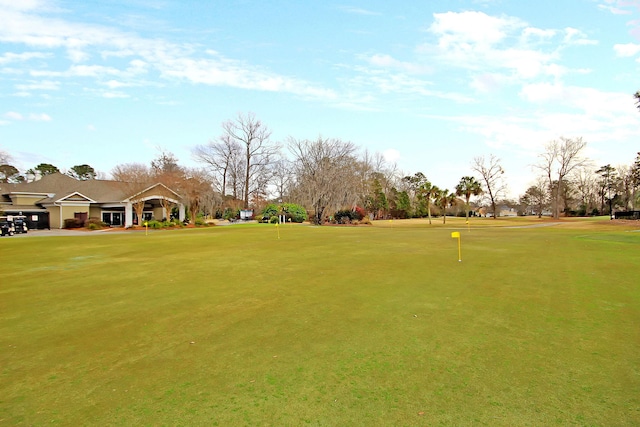 view of community featuring golf course view
