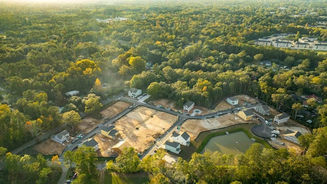 191 E Pinckney St, Summerville, SC 29485 - aerial view of property and surrounding area featuring a heavily wooded area