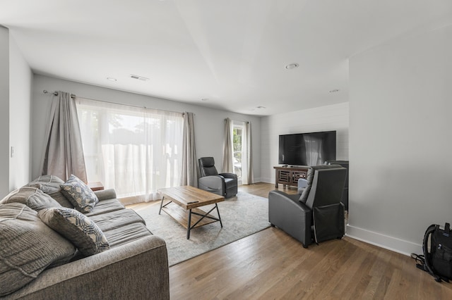 1445 Downwood Pl, Charleston, SC 29412 - living room with wood finished floors and baseboards